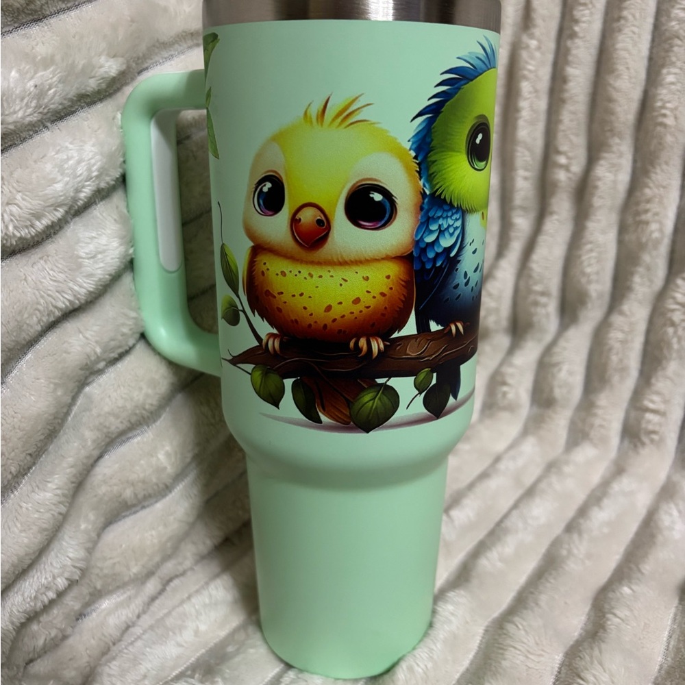 SPECIAL NEW 40 oz Cute Baby Birds Travel Tumbler